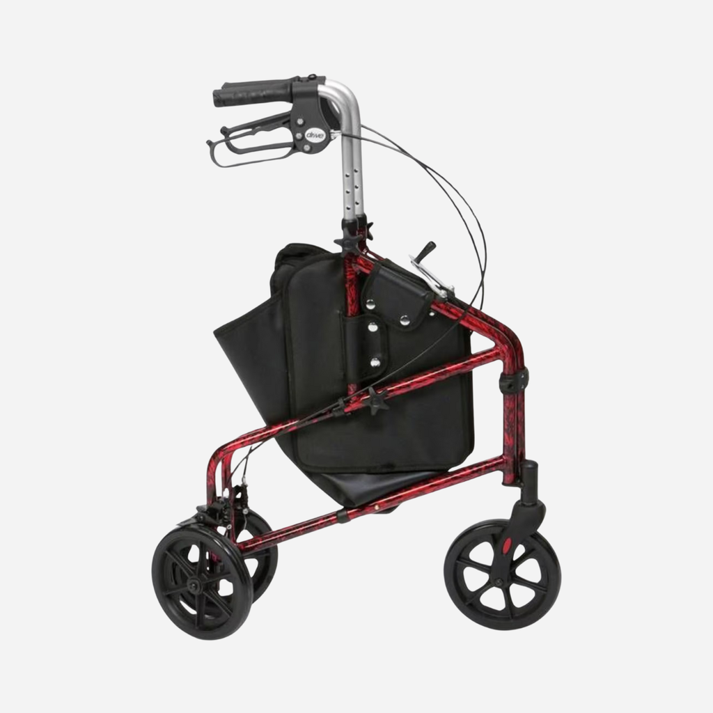 Aluminium 3-Wheeled Walker with Bag