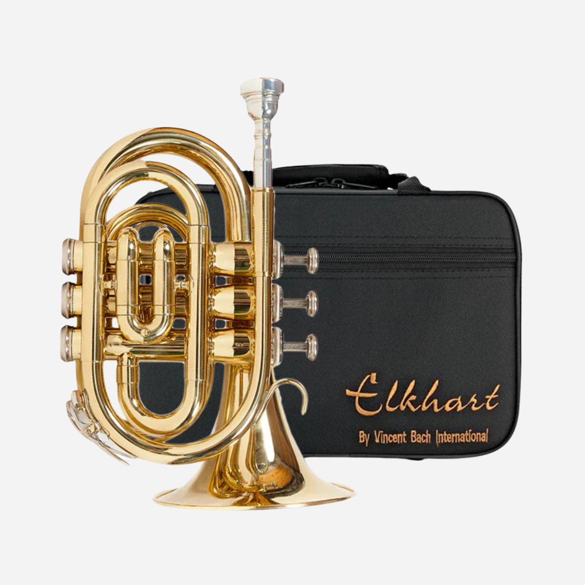 Elkhart 100PKT Bb Pocket Trumpet - Lacquer
