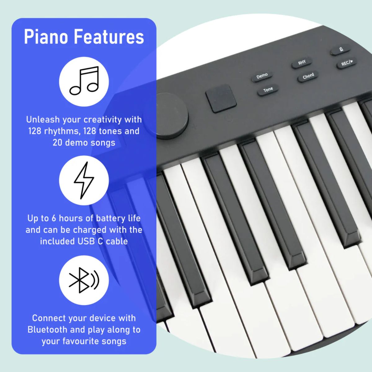 Axus AXF12 88 Note Folding Digital Piano - Rental