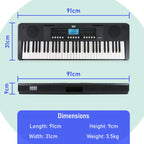 Axus AXP3 61 Note Slimline Portable Keyboard - Rental