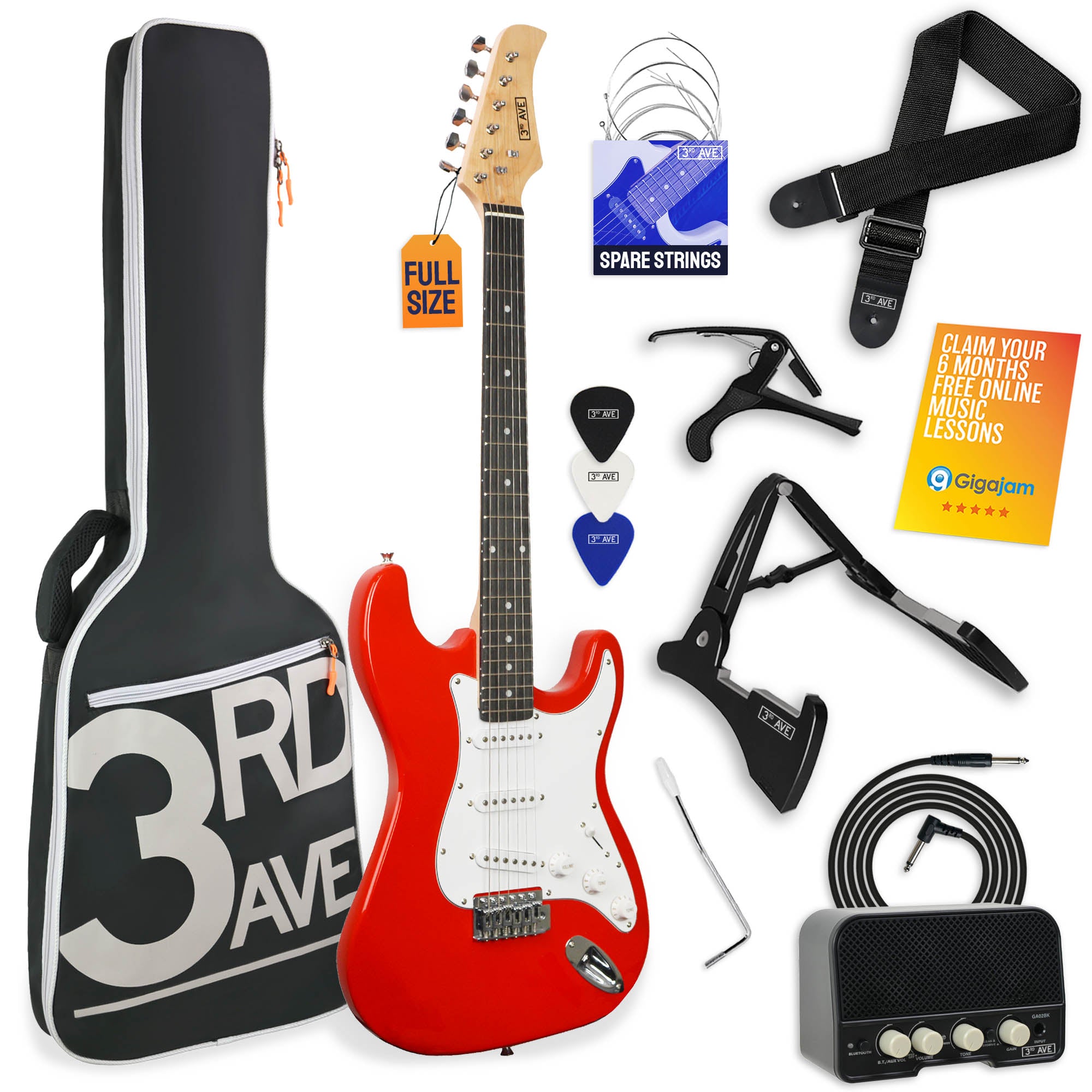 3rd Avenue Full Size Electric Guitar Pack with Amp - Rental