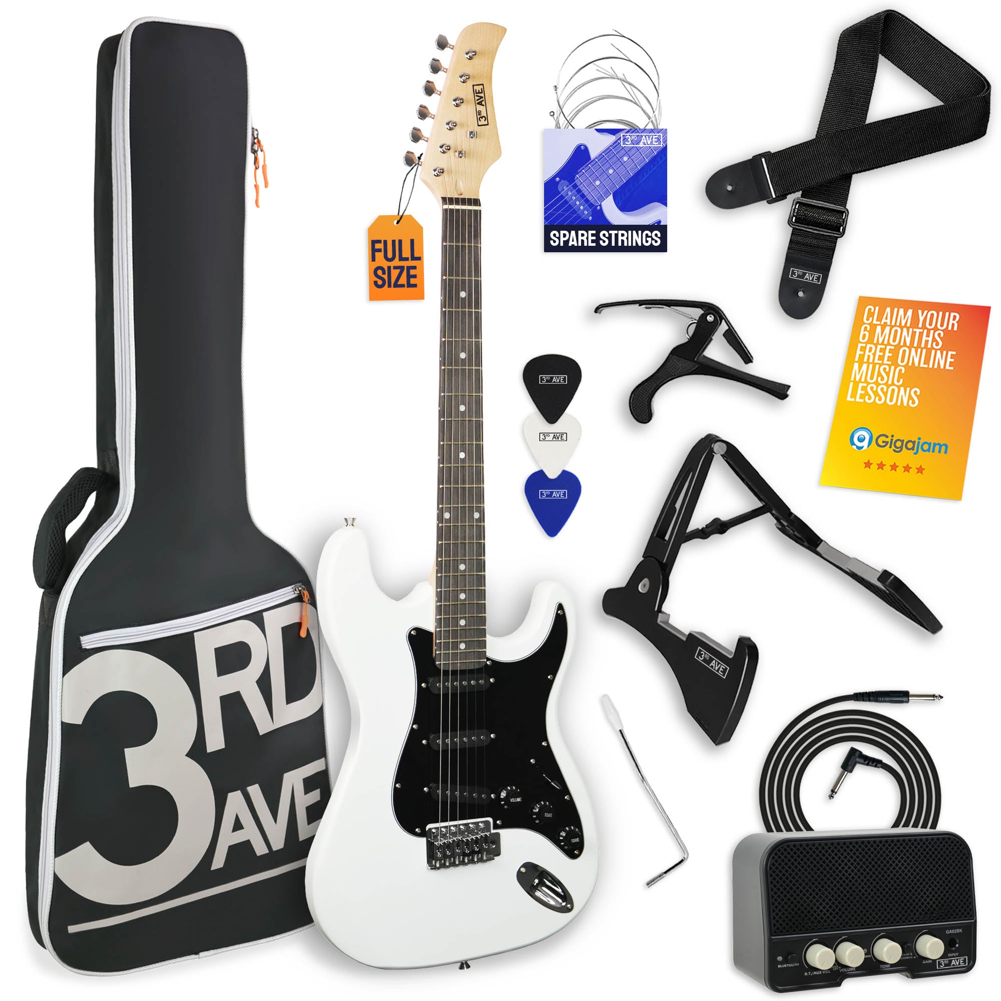 3rd Avenue Full Size Electric Guitar Pack with Amp - Rental